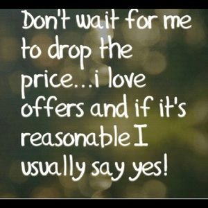 Open to negotiate prices!